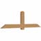 Ekena Millwork Eugene Smooth Timber Gable Bracket, Western Red Cedar, 84"W x 24"H x 3 1/2"D x 5 1/2"F, 7/12 Pitch GBW084X24X0406EUG00SWR - alternate 2